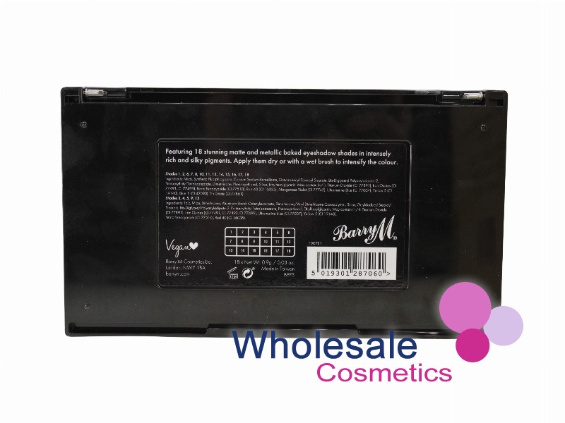 6 x Barry M Paradise Baked Matte & Metallic Eyeshadow Palette